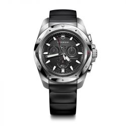 Montre homme chronographe antimagnétique victorinox i.n.o.x silicone noir 241983 - montres-homme - edora - 0