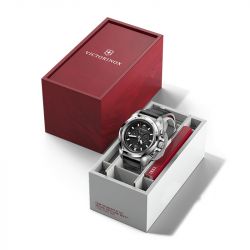 Montre homme chronographe antimagnétique victorinox i.n.o.x silicone noir 241983 - montres-homme - edora - 4