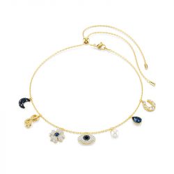 Collier ras-de-cou femme swarovski symbolica métal doré et cristaux 5692164 - colliers-femme - edora - 0