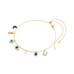 Collier ras-de-cou femme swarovski symbolica métal doré et cristaux 5692164 - colliers-femme - edora - 2