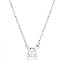 Collier femme swarovski stilla métal rhodié et oxydes 5701903 - colliers-femme - edora - 0