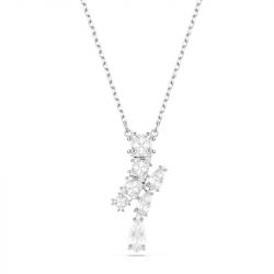 Collier femme swarovski matrix métal rhodié et oxydes 5700420 - colliers-femme - edora - 0