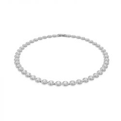 Collier femme swarovski tennis una angelic métal rhodié et cristaux 5117703 - colliers-femme - edora - 0