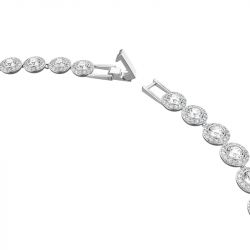 Collier femme swarovski tennis una angelic métal rhodié et cristaux 5117703 - colliers-femme - edora - 2