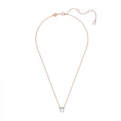 Collier femme swarovski stilla métal doré rose et oxydes 5636710 - colliers-femme - edora - 2