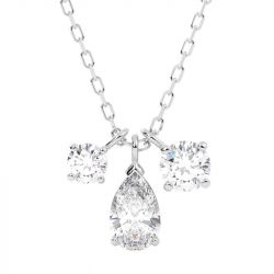 Collier femme swarovski mesmera métal rhodié et oxydes 5571077 - colliers-femme - edora - 2