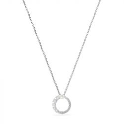 Collier femme swarovski matrix métal rhodié et cristaux 5688751 - colliers-femme - edora - 0