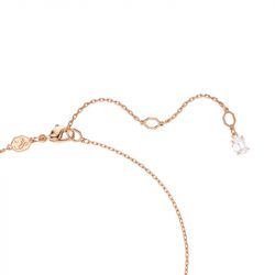 Collier femme swarovski matrix métal doré rose et cristaux 5692265 - colliers-femme - edora - 3