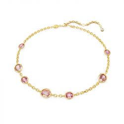 Collier femme swarovski imber métal doré et cristaux 5684239 - colliers-femme - edora - 0