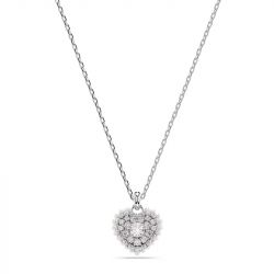 Collier femme swarovski idyllia métal rhodié et cristaux 5684386 - colliers-femme - edora - 0