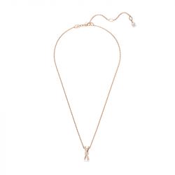 Collier femme swarovski hyperbola métal doré rose et oxydes 5689788 - colliers-femme - edora - 2