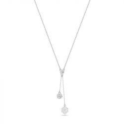 Collier femme swarovski dextera métal rhodié et cristaux 5693207 - colliers-femme - edora - 0