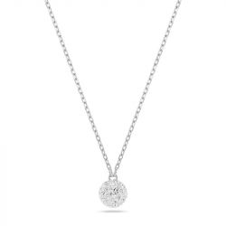 Collier femme swarovski dextera métal rhodié et cristaux 5693206 - colliers-femme - edora - 0