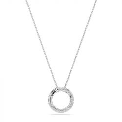 Collier femme swarovski dextera métal rhodié et cristaux 5692737 - colliers-femme - edora - 0