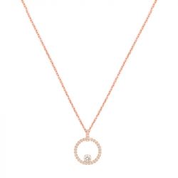 Collier femme swarovski constella métal doré rose et cristaux 5202446 - colliers-femme - edora - 0