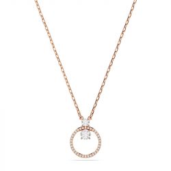 Collier femme swarovski constella métal doré rose et cristaux 5692266 - colliers-femme - edora - 0