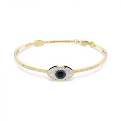 Bracelet jonc femme swarovski symbolica métal doré et cristaux 5692171 - bracelets-femme - edora - 0