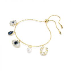 Bracelet femme symbolica 
 swarovski métal doré et cristaux 5692162 - bracelets-femme - edora - 2