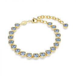 Bracelet femme swarovski imber tennis métal doré et cristaux 5688419 - bracelets-femme - edora - 0