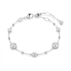 Bracelet femme imber swarovski métal rhodié blanc et cristaux 5696079 - bracelets-femme - edora - 0