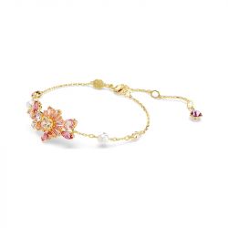 Bracelet femme swarovski gema métal doré et cristaux 5688488 - bracelets-femme - edora - 2