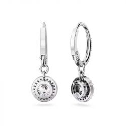 Boucles d'oreilles femme pendantes swarovski una métal rhodié blanc et cristaux 5636270 - boucles-d-oreilles-femme - edora - 2