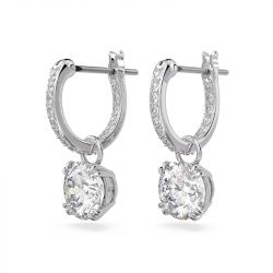 Boucles d'oreilles femme swarovski stilla métal rhodié blanc et cristaux 5636717 - boucles-d-oreilles-femme - edora - 2