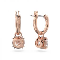 Boucles d'oreilles femme swarovski stilla métal doré rose et cristaux 5639975 - boucles-d-oreilles-femme - edora - 3