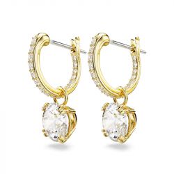 Boucles d'oreilles femme swarovski stilla métal doré et cristaux 5638802 - boucles-d-oreilles-femme - edora - 3