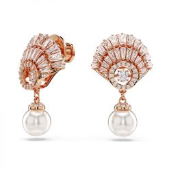 Boucles d'oreilles femme swarovski idyllia métal doré rose et cristaux 5689196 - boucles-d-oreilles-femme - edora - 2