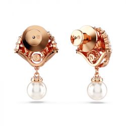 Boucles d'oreilles femme swarovski idyllia métal doré rose et cristaux 5689196 - boucles-d-oreilles-femme - edora - 3