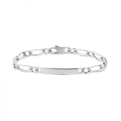 Bracelet gourmette identité argent 925/1000 argenté - gourmette bébé, homme & femme, bracelets  - edora - gourmettes - edora - 0