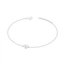 Bracelet femme coeur edora argent 925/1000 et oxydes edo70300337 - bracelets-femme - edora - 0