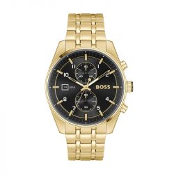 Montre homme chronographe skytraveller hugo boss acier doré 1514152 - montres-homme - edora - 0