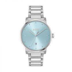 Montre homme dean bleu hugo boss acier blanc 1514132 - montres-homme - edora - 0