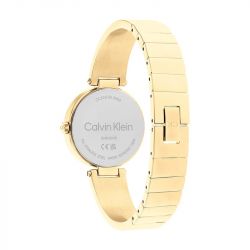 Montre femme sculptural calvin klein acier doré 25200309 - montres-femme - edora - 2