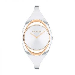 Montre femme elated calvin klein acier blanc et rose 25200424 - montres-femme - edora - 0