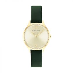 Montre femme timeless calvin klein cuir vert 25200147 - montres-femme - edora - 0