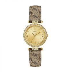 Montre femme guess cuir marron w1230l2 - accueil - edora - 0