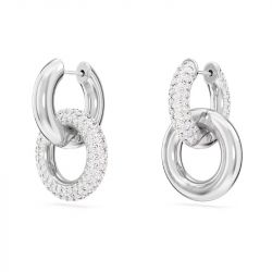 Boucles d'oreilles femme pendantes  dextera métal rhodié et cristaux  5671807 - boucles-d-oreilles-femme - edora - 2