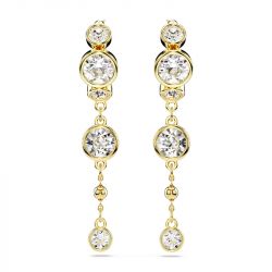 Boucles d'oreilles femme pendantes  imber métal doré et cristaux  5680097 - boucles-d-oreilles-femme - edora - 3