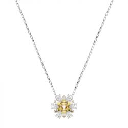 Collier femme idyllia swarovski métal argenté et cristaux 5679939 - colliers-femme - edora - 0