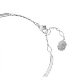 Bracelet femme jonc idyllia swarovski métal rhodié et cristaux 5680014 - bracelets-femme - edora - 4