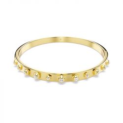 Bracelet femme jonc numina swarovski métal doré et cristaux 5681452 - bracelets-femme - edora - 0