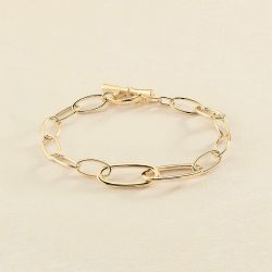 Bracelet femme chain agatha laiton doré 02450957-157-tu - bracelets-femme - edora - 0