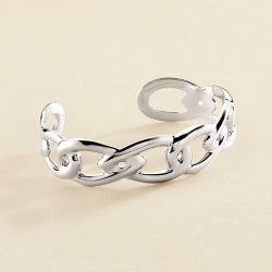 Bracelet femme manchette iconique agatha argent 925/1000 02420692-050-tu - bracelets-femme - edora - 0