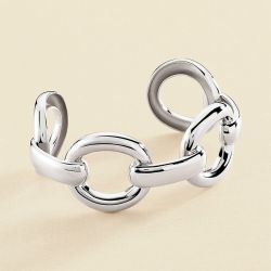 Bracelet femme manchette iconique agatha argent 925/1000 02420646-050-tu - bracelets-femme - edora - 0