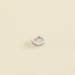 Boucle d'oreille femme piercing créole criolla agatha argent 925/1000 et oxydes 02320601-050-tu - boucles-d-oreilles-femme - edora - 0