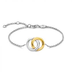 Bracelet femme ti sento argent 925/1000 bicolore 2790sy - bracelets-femme - edora - 0