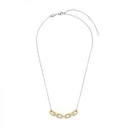 Collier femme ti sento argent 925/1000 bicolore et oxydes 34044zy - colliers-femme - edora - 4